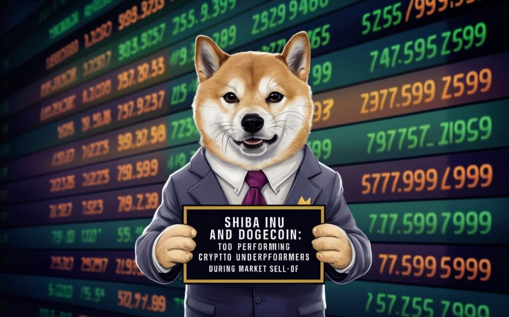 Shiba Inu and Dogecoin Top Performing Crypto Underperformers During Market Sell-Off