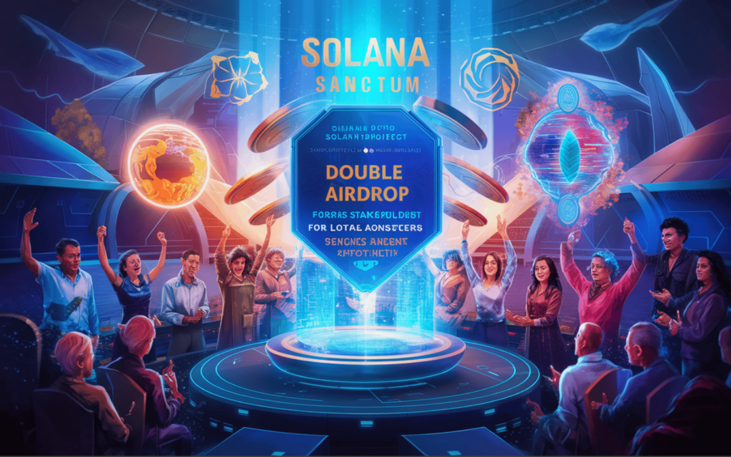 Solana Sanctum Project Proposes Double Airdrops Rewards for Loyal Stakeholders